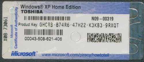 windows xp home edition sp3 product keys